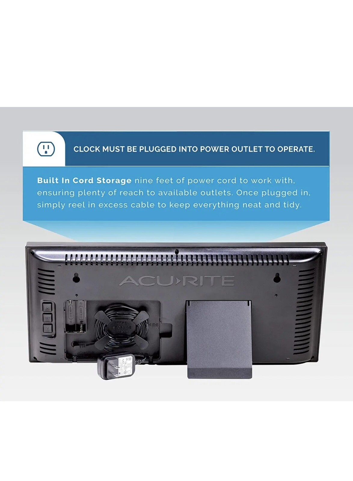 ACURITE 75100MA1 Digital Led Wall,w/Indoor Temp