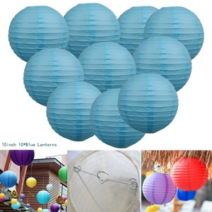 10 Pcs 10 Inch Chinese Paper Lanterns Wedding Party Home Side