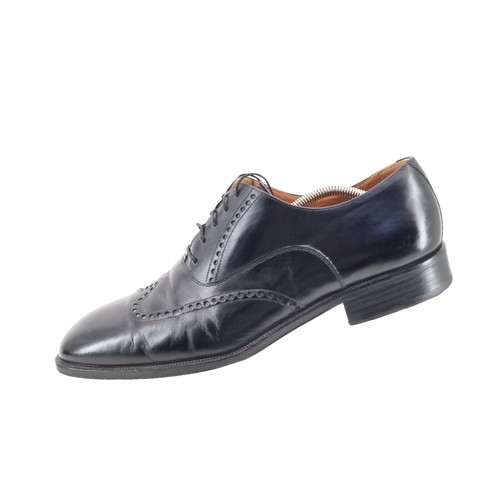 MAGNANNI Eddison Plain Toe Derby Black Leather Men