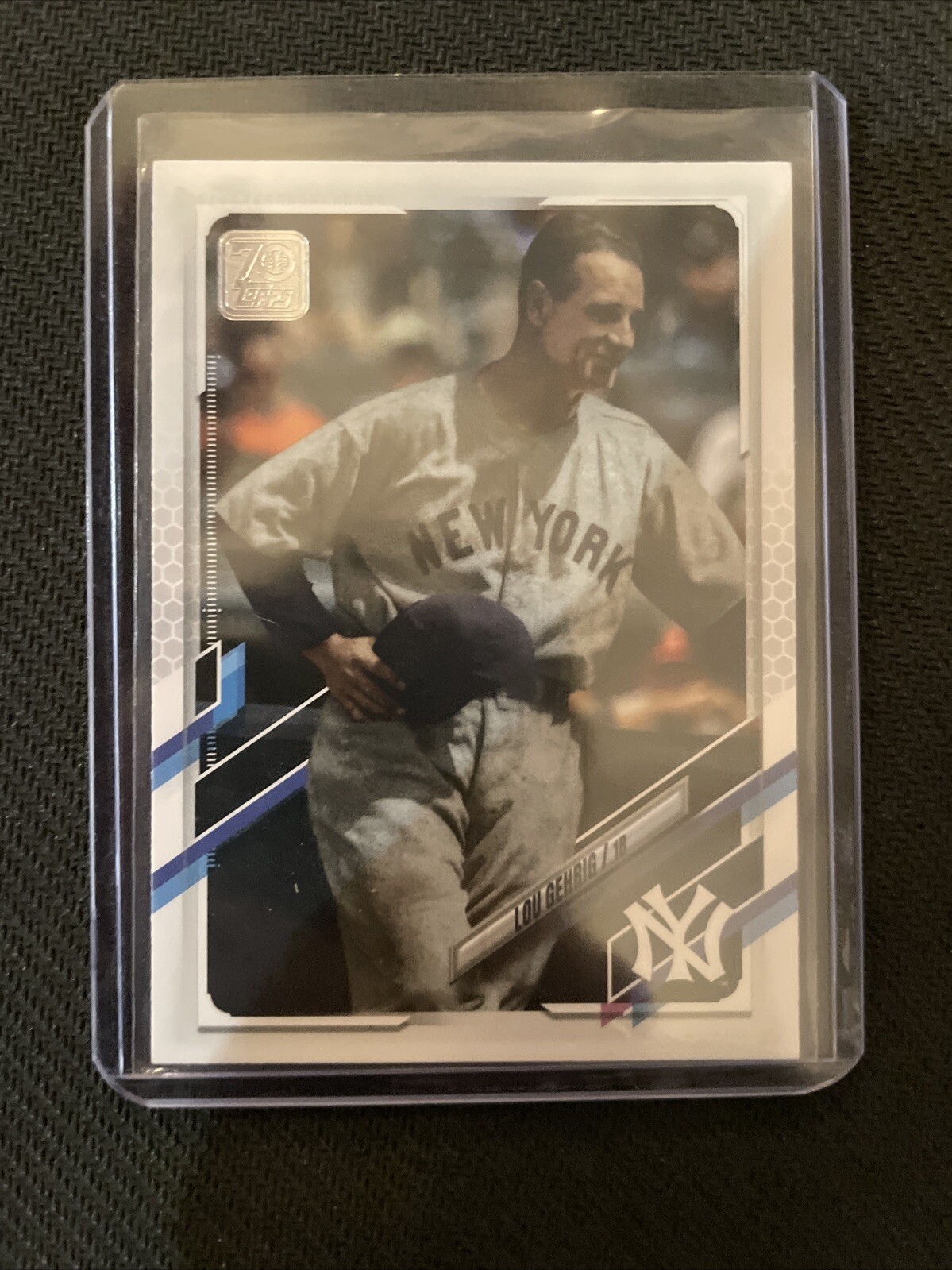 2021 Topps #186 Lou Gehrig SP Photo Image Variation Short Print Mint Condition