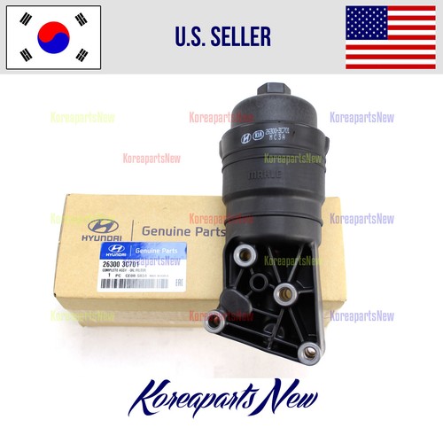 3.8L-V6 ENGINE Oil Filter Housing 263003C701 ⭐GENUINE⭐ Genesis Coupe 2010-2016 - Picture 3 of 5