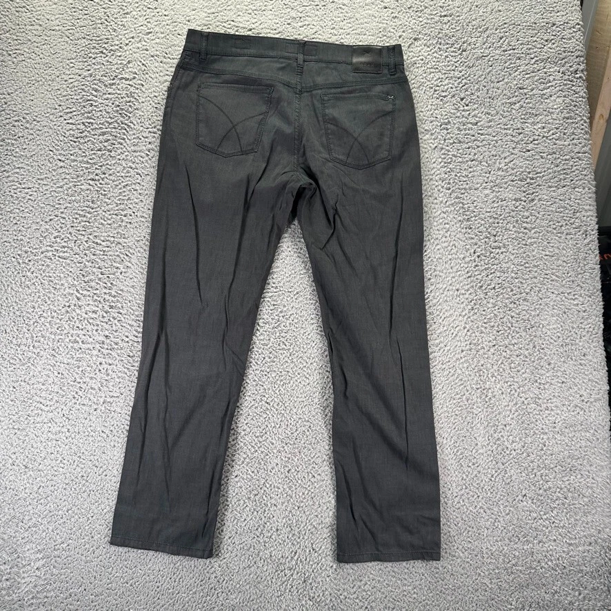 Pantalones chinos Brax para hombre 34x30 negros Cooper regulares rectos de algodón elástico Foto 4 de 4
