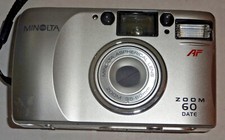 Konica Minolta action ZOOM 60 35mm Point Shoot Film Camera freedom AF Date