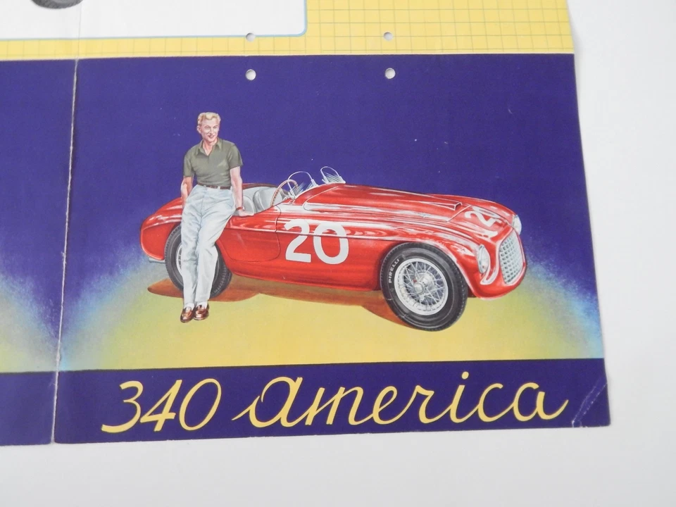 Folleto de ventas original Ferrari 30 años de experiencia 195 Inter 340 America 212 Foto 4 de 4