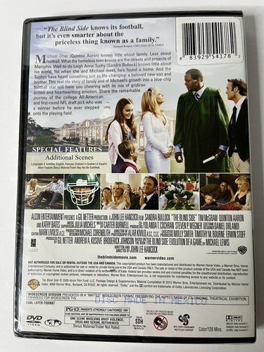 The Blind Side (DVD, 2009, WS, Region 1). Sandra Bullock. FREE SHIPPING. - Picture 2 of 6