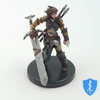 Amiri, Human Barbarian - Shattered Star #39 Pathfinder Battles D&D Miniature