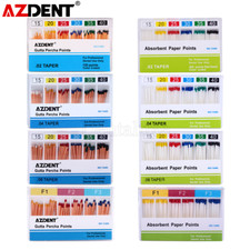 AZDENT Dental Endodontic Root Canal Gutta Percha Points/ Absorbent Paper Points