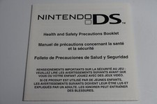 Nintendo DS Health and Safety Precautions 55878D Manual Insert Only Glossy Paper