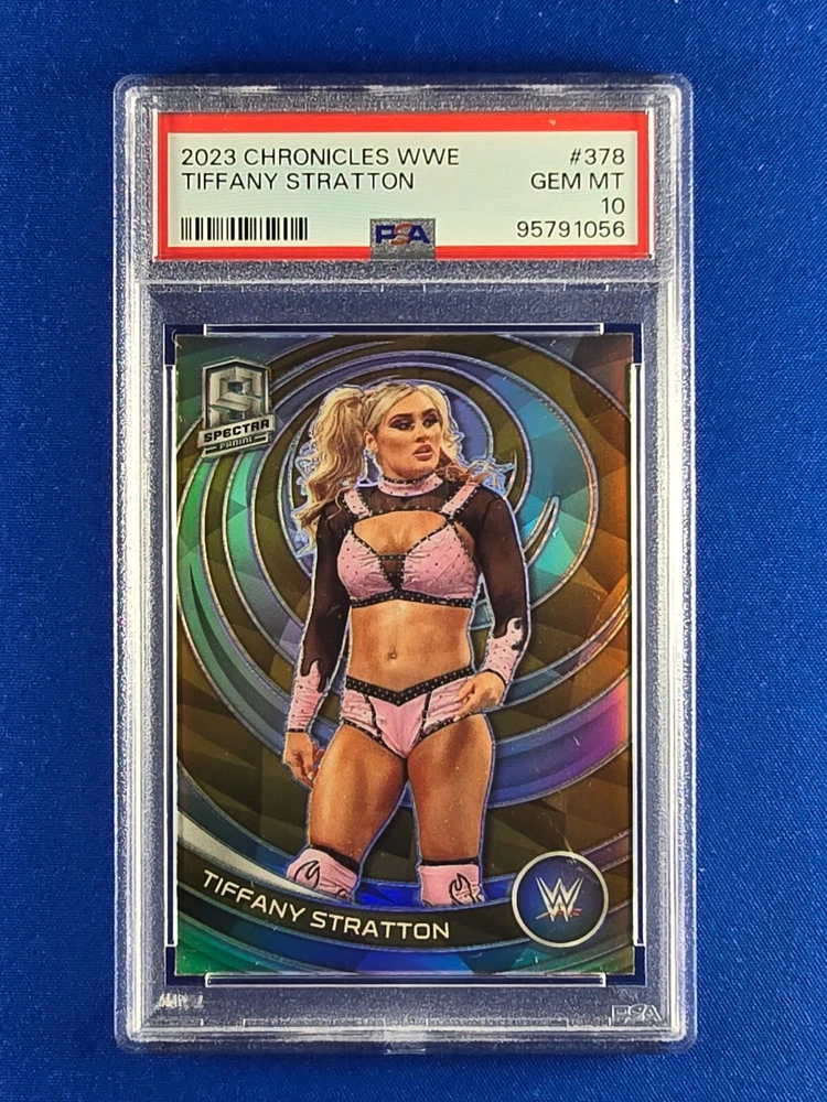 2023 Panini Chronicles WWE - Spectra Silver Prizm #378 Tiffany Stratton