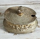 Saccharin Holder Salt Cellar or Ladies’ Snuff Box Metal Vintage