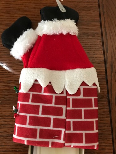 Wine Bottle Cover Christmas Gift Housewarming Party Santa Claus Chimney Gift Toy - Picture 4 of 7