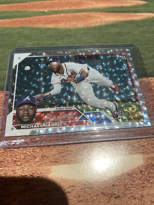 2023 Topps Series 1 Michael Harris II RC Super Box Silver Foilboard SP Braves