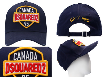 Dsquared2 Iconic City Of Wood Canada Baseballcap Cap Kappe Basebalkappe Hat Hut