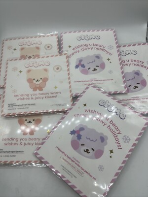 (6) Creme Shop Eye Patches Depuffing Hydrogel Lip HOLIDAY GIFT CARD COMBINESHIP
