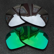 Silver Green Polarized Replacement Lenses For-Oakley Ravishing
