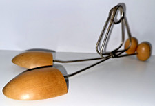 Vintage Shoe Inserts Stretchers Wood  Twisted Metal Unique 10  Long Super MCM