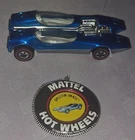 1969 Hot Wheels SPLITTIN IMAGE, SPECTRAFLAME BLUE with Pin