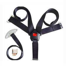 Universal Baby Highchair Stroller Pushchair 5Pt 5 Point Harness with Locking Buc