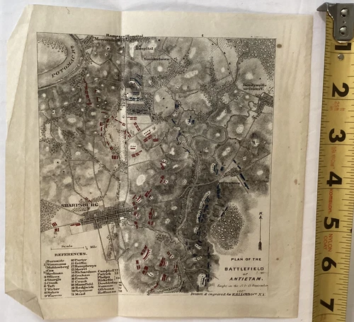 Plan Of The Battlefield Of Antietam Map From Lloyd’s Battle History