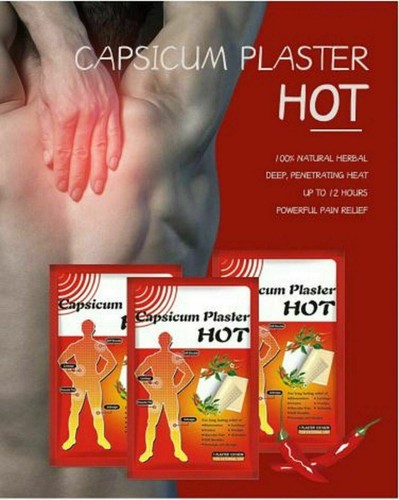 Capsicum Plaster Pain Relieving Large - 12 pcs 12x18 cm Heat Patch - Picture 2 of 10