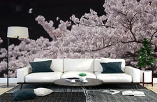 3D Pink Blossom Wallpaper Wall Mural Removable Self-adhesive Sticker1364