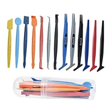 Zanch Car Wrapping Flexible Micro Squeegee/Curves Slot 13pcs-Special Squeegee