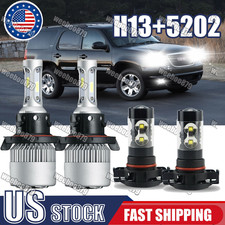 For Gmc Yukon Xl 1500 2007-2014 Led Headlights Kit Hi-lo Beam Fog Light Bulbs For Gmc Yukon Xl 1500 2007-2014 Led Headlights Kit Hi-lo Beam Fog Light Bulbs