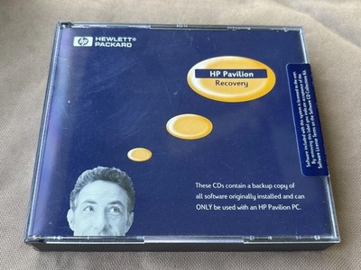 Sealed HP Pavilion Recovery CD Software Set 2000 Vintage Hewlett Packard OEM