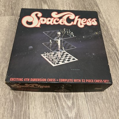 Space Chess 4th Dimension Chess Game 32 Piece Set Vintage Board Game