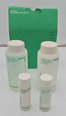 Innisfree Green Tea Hyaluronic Skin Care 4 Piece Set Exp 2/27 New