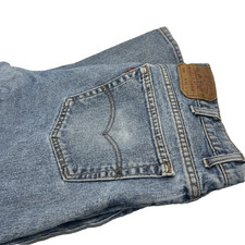 Vintage 90s Levi's 550 Blue Jeans Mens 42x32 1993 Red Tab Relaxed Made in USA