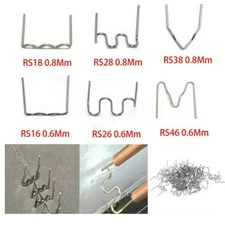 500PCS 0.6/0.8mm Hot Stapler Staples For Car Bumper Plastic Welder Repair New ~