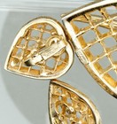 Trifari "Captive Heart" Rhinestone Brooch PIn and Earrings — photo 4