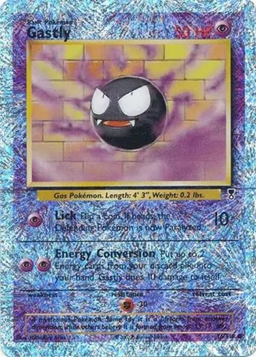 Gastly - 76/110 - Pokemon Legendary Collection Reverse Holo Rare Card NM