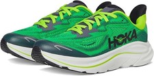 HOKA. Clifton 10 BigKid Unisex Running Shoes- Spring Green Cosmic Grey- Size 5 M