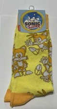 Sonic The Hedgehog Men  s Socks Sizes 10-13 New On Card