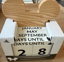 Disney Parks Mickey Mouse Countdown Calendar Count Days Months Wood Changing