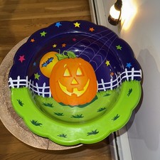 Vtg 90s Trick or Treat Candy Halloween Bowl U...