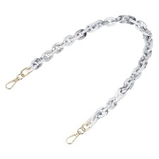 Acrylic Purse Strap Acrylic Chain Purse Strap Replacement 24 Inch White/Black