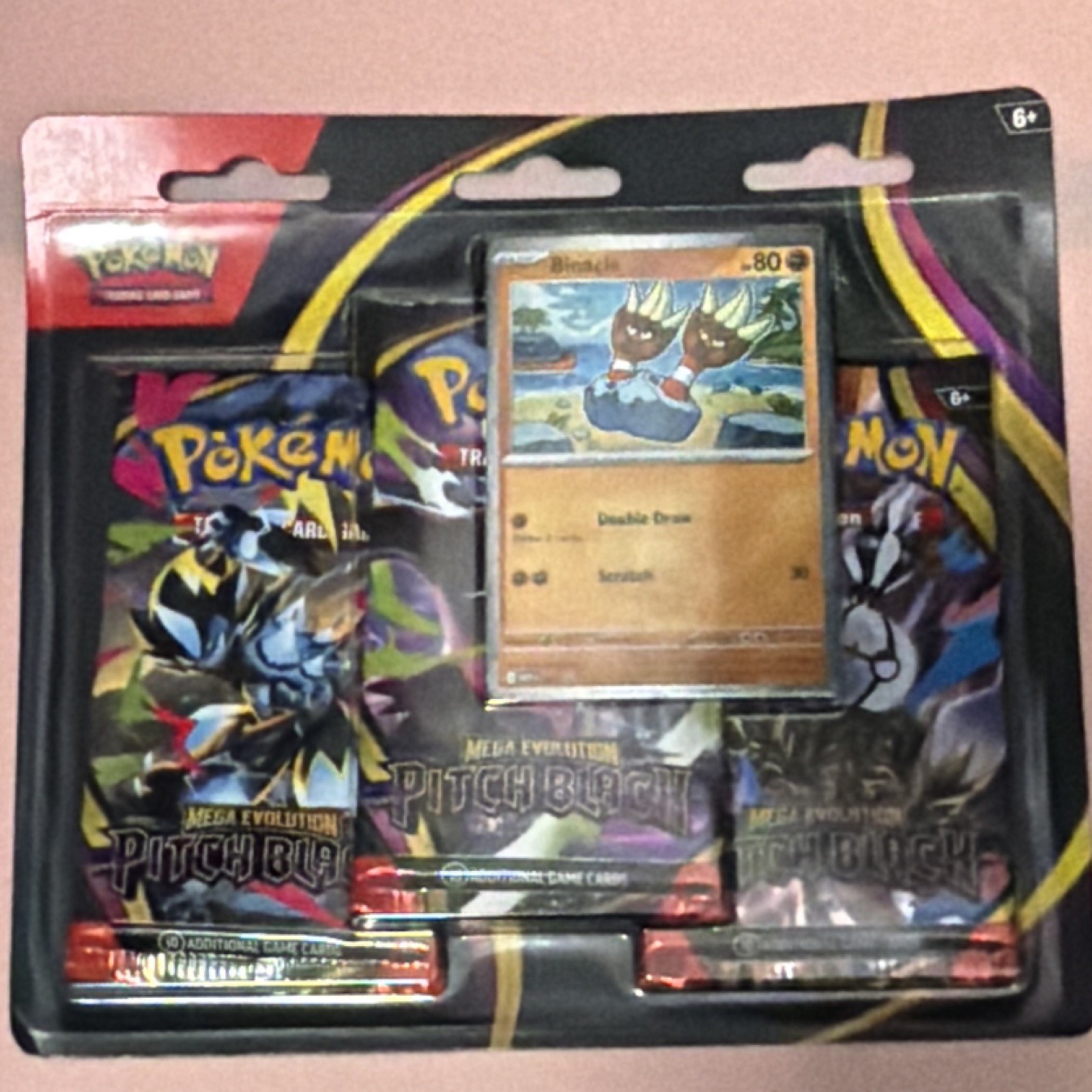 Pokémon TCG Mega Evolution—Pitch Black 3-Pack Blister Promo Darkrai