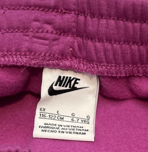Nike Girls Fuchsia Sportswear Club Fleece Joggers Size 6X (6-7 Yrs) Brand New‼️ - Picture 9 of 9