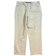 VTG Polo Ralph Lauren Mens Chino Pants Khaki Tan Straight Leg 100 Cotton 36x29