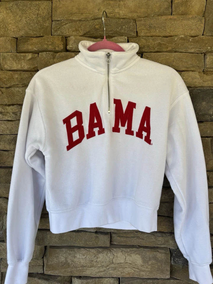 Alabama Crimson Tide 1/4 Zip Women’s Sweatshirt XS - Image 3 of 4