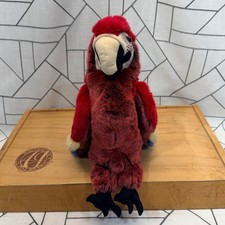 Folkmanis Scarlet Macaw Hand Puppet Red Blue Yellow Bird Plush 2362