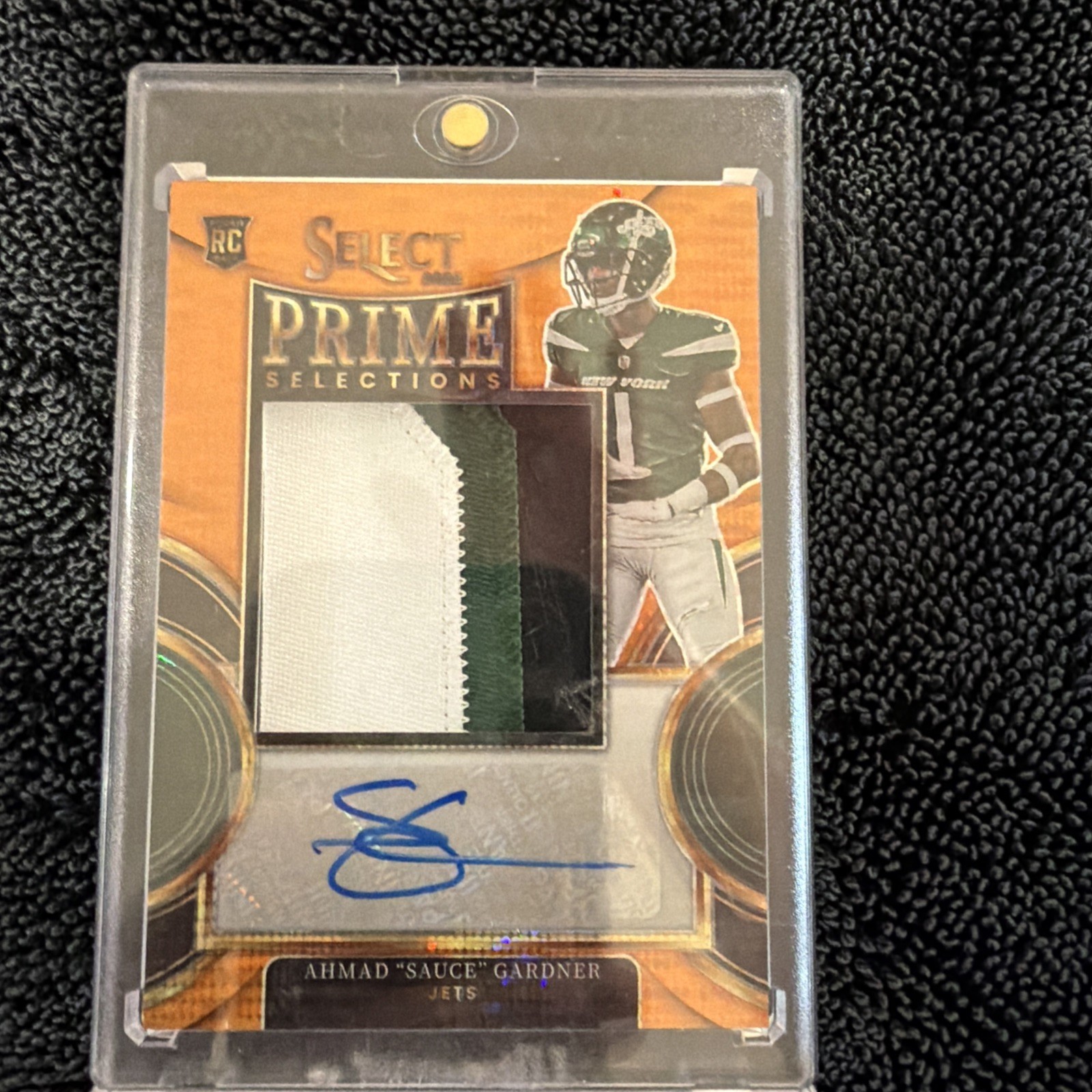 Sauce Gardner Panini Select Prime Selections Signatures #PSAG Neon Orange Pulsar