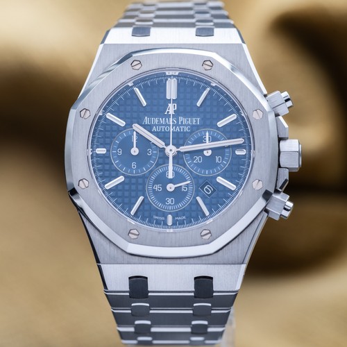 Audemars Piguet Royal Oak Chronograph 41 Steel Blue Dial AP 26320ST - Full Set
