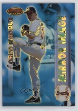 1999 Bowman's Best Mirror Image Atomic Refractor Greg Maddux Bruce Chen HOF d4v