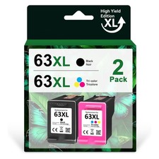 63XL Ink Cartridge for HP 63 OfficeJet 3830 4650 4655 5255 ENVY 4512 4516 4520
