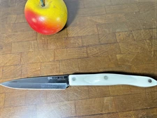 Cutco 2120 Pearl White Paring Knife Olean NY Stainless 4" Blade Steak Peeling