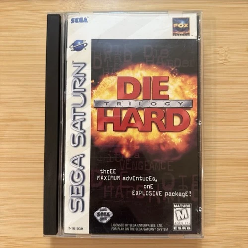 SEGA 💥 Die Hard Trilogy 💥 Saturn CIB + Reg. Tested Works Arcade